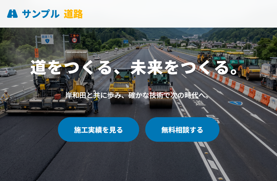 株式会社サンプル道路 デモサイト